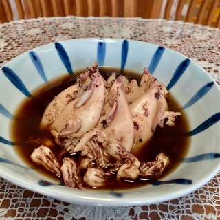 甘辛い醤油出汁がしみしみ〜ヒイカの☆煮つけ